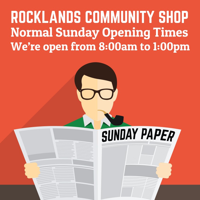 Sunday Opening Times Reminder