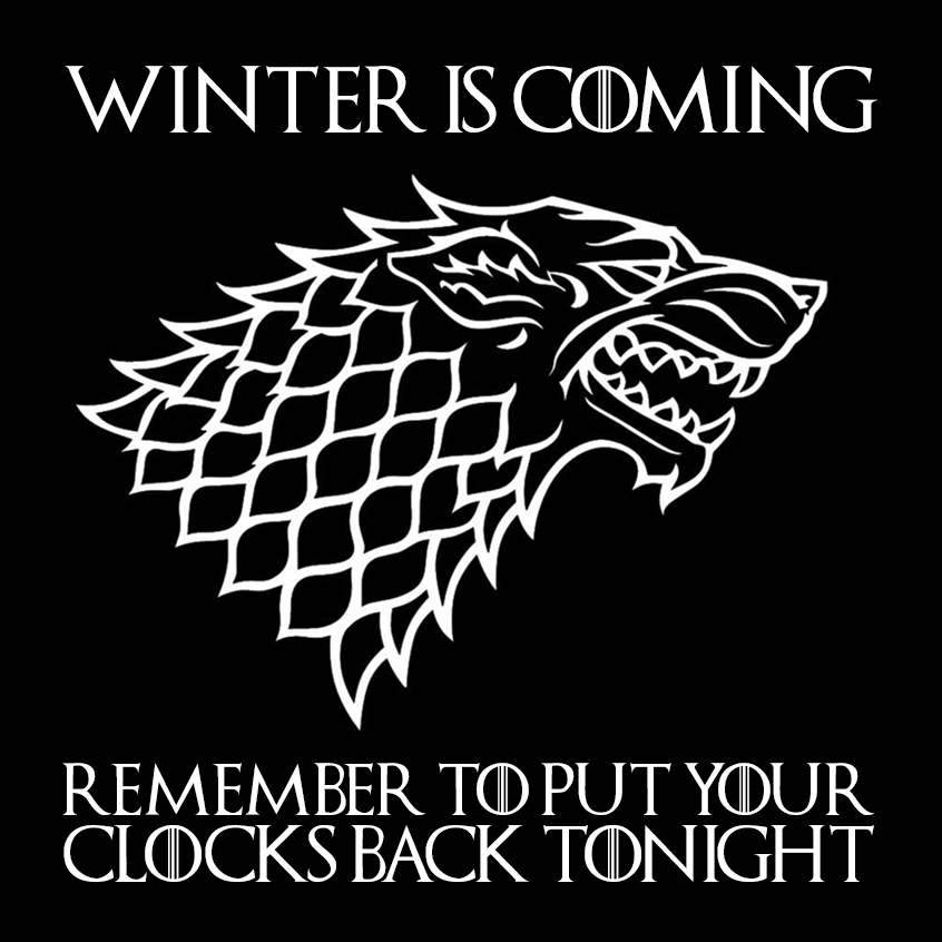 Remember to put your clocks back tonight!